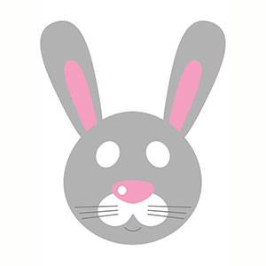 Máscara de Conejo para imprimir