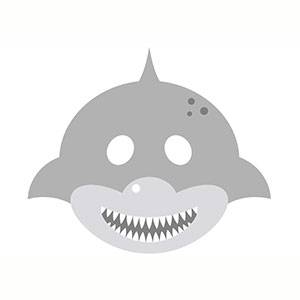 Máscara de Tiburon para imprimir
