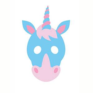 Máscara de Unicornio para imprimir