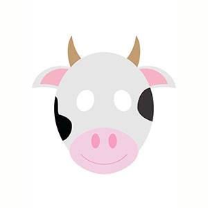 Máscara de Vaca para imprimir